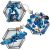 ربات ساختنی 2 در 1 آبی 291 قطعه Banbao, تنوع: 6318-Mech, image 2
