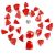 بازی مغناطیسی 55 قطعه‌ای جیومگ مدل KOR Red, image 4