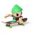 اسکیت انگشتی و فیگور تک دک Tech Deck مدل SK8 Crew سری 2 با کلاه سبز, image 2