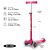 اسکوتر مکسی دلوکس Micro صورتی با بدنه شفاف و چرخ های چراغ دار, تنوع: MMD139-Pink, image 8