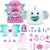عروسک سورپرایزی رینبوکورنز RainBocoRns سری Eggzania Fairy Mania با شاخ آبی, تنوع: 92115-Blue, image 