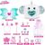 عروسک سورپرایزی رینبوکورنز RainBocoRns سری Eggzania Fairy Mania با شاخ آبی, تنوع: 92115-Blue, image 3