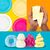 پک 4 تایی خمیربازی Play Doh با تکه های کاغذ رنگی, image 4