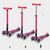 اسکوتر مکسی دلوکس جمع شو مایکرو Micro با چرخ های چراغ دار مدل صورتی نئونی, تنوع: MMD228-Pink, image 12