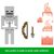 فیگور تکی Minecraft مدل Skeleton, image 5