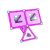 بازی مغناطیسی 68 قطعه‌ای جیومگ مدل Pink, image 11
