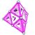 بازی مغناطیسی 68 قطعه‌ای جیومگ مدل Pink, image 3