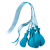 پارتی پمپ بانچ و بالون با بادکنک Bunch O Balloons آبی, تنوع: 56174-Balloon Pump Blue, image 3