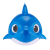 ددی شارک شناگر Baby Shark (آبی), image 4
