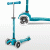 اسکوتر مینی دلوکس Micro آبی کمرنگ با چرخ های چراغ دار, image 7