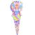 عروسک قیفی یونیکورن Sparkle Girlz مدل Rainbow Unicorn (با موی صورتی), image 