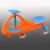 سه‌چرخه لوپ کار با چرخ‌های چراغ‌ دار مدل نارنجی آبی, image 2