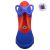 سه‌چرخه لوپ کار با چرخ‌های چراغ‌ دار مدل قرمز آبی کاربنی, تنوع: 1201PF-Blue, image 2