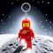 جاکلیدی 7 سانتی چراغ دار فضانورد لگویی با لباس قرمز IQ Lego, تنوع: 53541P-Red, image 