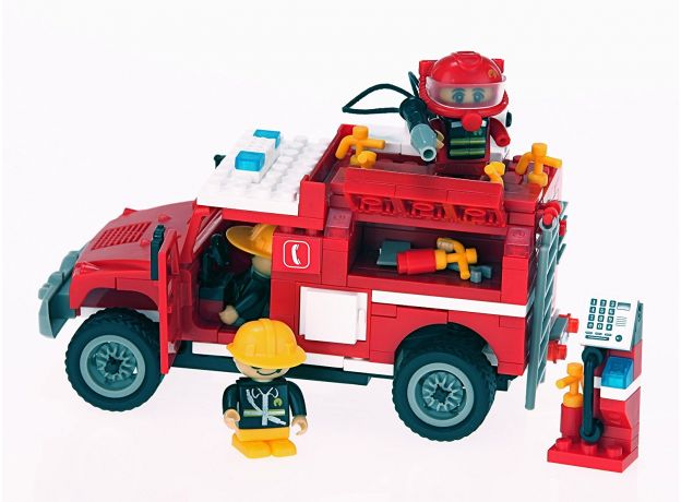 بازی ساختنی Banbao مدل ماشین آتش‌نشانی, image 2