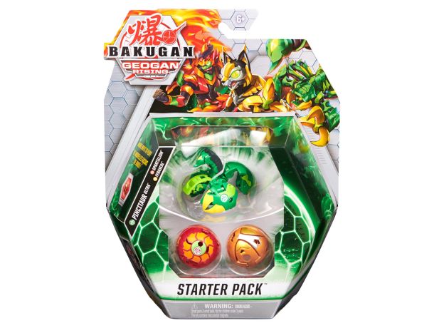 پک 3 تایی Starter باکوگان Bakugan مدل  Pincitaur سبز, image 