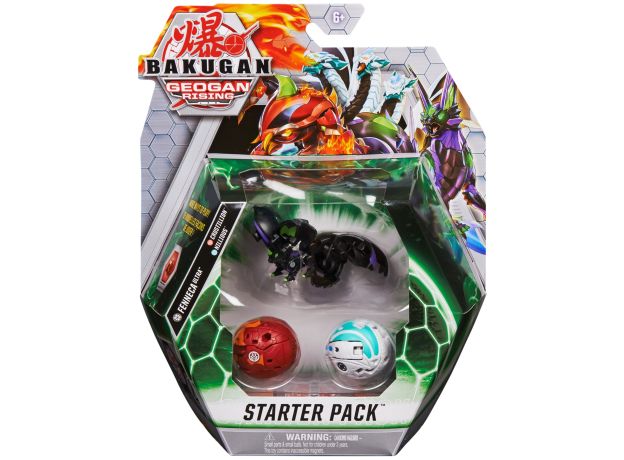 پک 3 تایی Starter باکوگان Bakugan مدل  Fenneca مشکی, image 