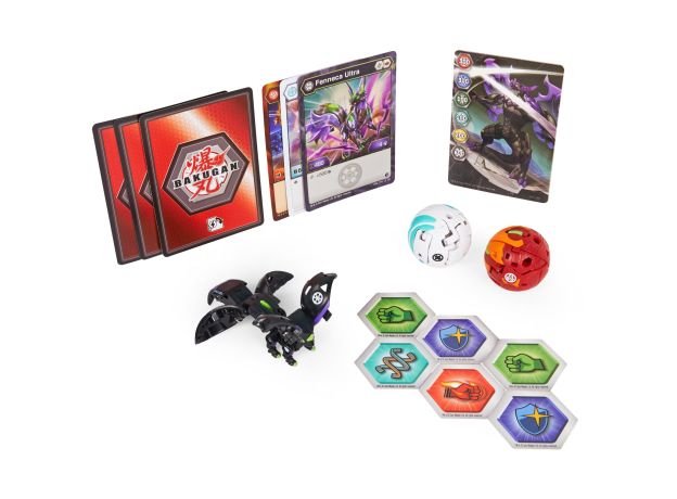 پک 3 تایی Starter باکوگان Bakugan مدل  Fenneca مشکی, image 2