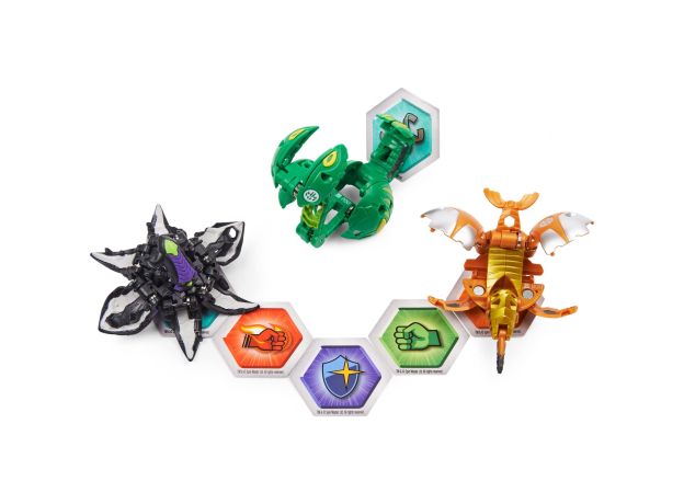 پک 3 تایی Starter باکوگان Bakugan مدل  Apophix سبز, image 4