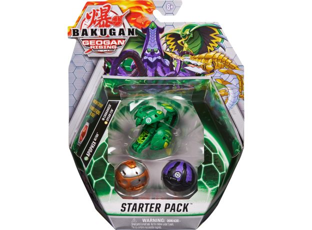 پک 3 تایی Starter باکوگان Bakugan مدل  Apophix سبز, image 