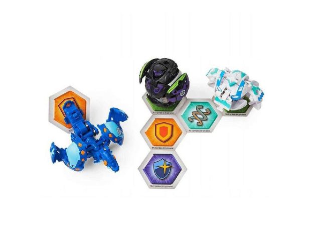 پک 3 تایی Starter باکوگان Bakugan مدل  Serpillious آبی, image 5