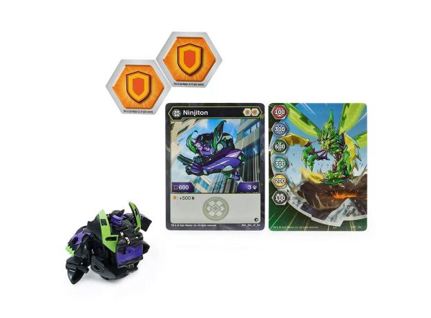 پک تکی باکوگان Bakugan سری GeoGan Rising مدل Ninjiton, image 2