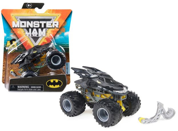 ماشین Monster Jam مدل Batman با مقیاس 1:64 به همراه پایه, تنوع: 6044941-Batman, image 