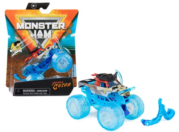 ماشین Monster Jam مدل Curse با مقیاس 1:64 به همراه پایه, تنوع: 6044941-Curse, image 