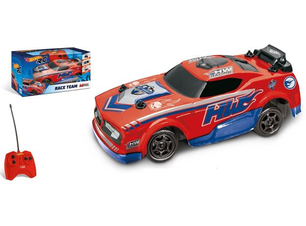 ماشین کنترلی Hot Wheels سری Race Team مدل قرمز با مقیاس 1:28, image 