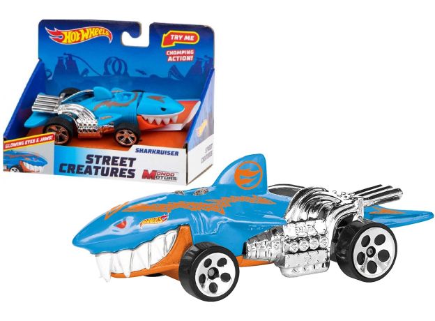 پک تکی ماشین Hot Wheels سری Street Creatures مدل Sharkruiser آبی, تنوع: 51201-Sharkruiser Blue 2, image 