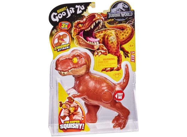 عروسک فشاری گو جیت زو Goo Jit Zu سری Jurassic World مدل T.Rex, تنوع: 41304-T.Rex, image 