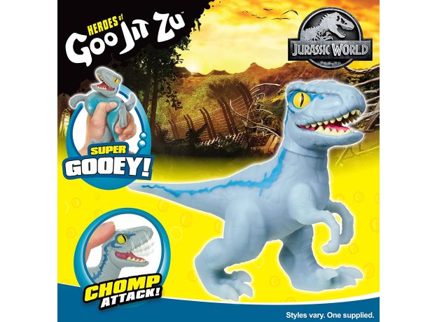 عروسک فشاری گو جیت زو Goo Jit Zu سری Jurassic World مدل Blue, تنوع: 41303-Blue, image 5