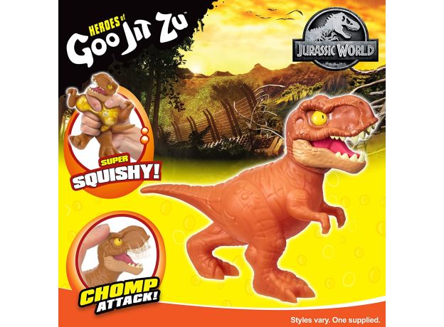عروسک فشاری گو جیت زو Goo Jit Zu سری Jurassic World مدل T.Rex, تنوع: 41304-T.Rex, image 7