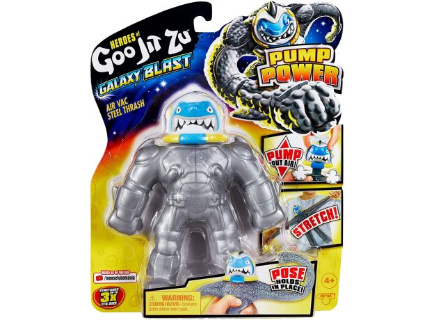 عروسک فشاری گو جیت زو Goo Jit Zu سری Galaxy Blast مدل Air Vac Steel Thrash, image 