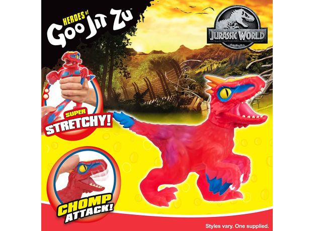 عروسک فشاری گو جیت زو Goo Jit Zu سری Jurassic World مدل Pyroraptor, image 6