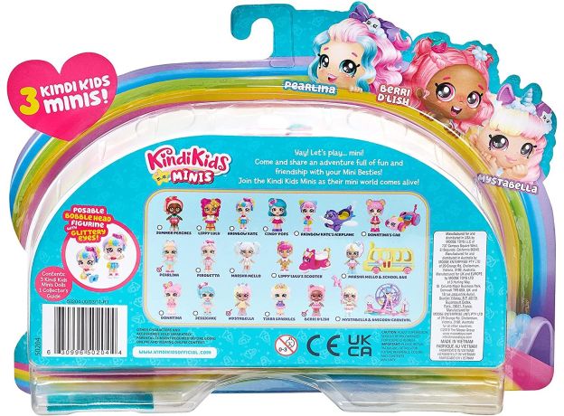ست 3 تایی عروسک های کوچولو Kindi Kids مدل Rainbow Besties, image 8