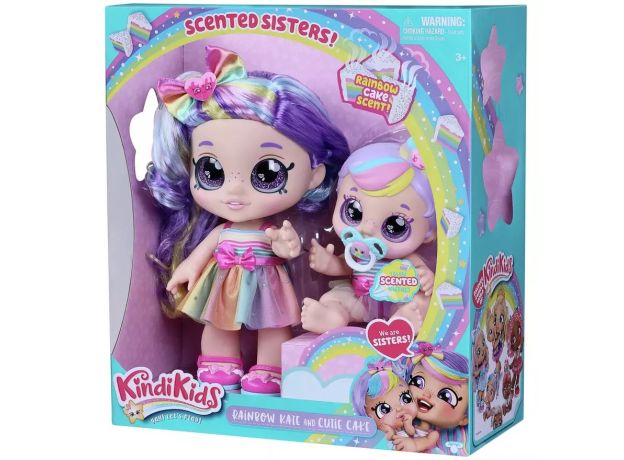 عروسک Kindi Kids به همراه خواهر کوچولو مدل Rainbow Kate, image 5