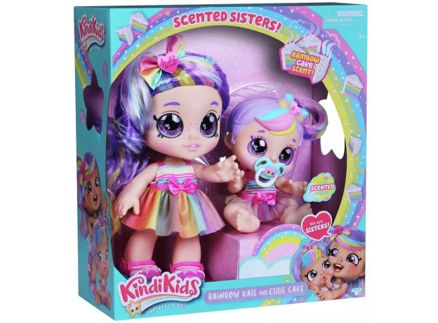 عروسک Kindi Kids به همراه خواهر کوچولو مدل Rainbow Kate, image 6