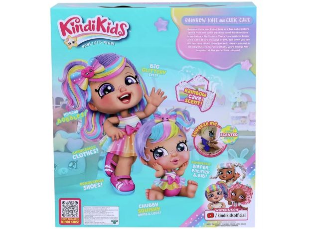 عروسک Kindi Kids به همراه خواهر کوچولو مدل Rainbow Kate, image 7