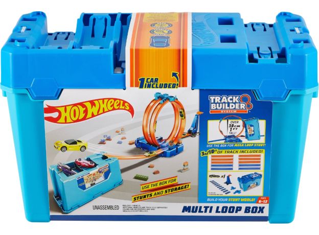 پیست ماشین های Hot Wheels سری Track Builder مدل Multi Loop Box, تنوع: FLK89-Multi Loop Box, image 