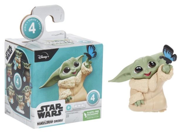 فیگور 5 سانتی بیبی یودا Baby Yoda همراه با پروانه کوچولو, image 