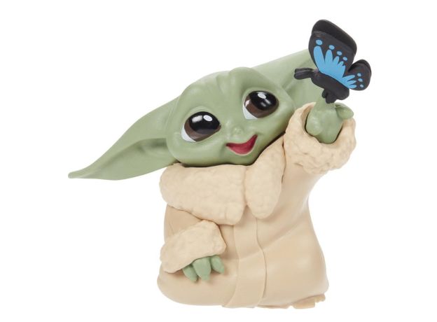 فیگور 5 سانتی بیبی یودا Baby Yoda همراه با پروانه کوچولو, image 2