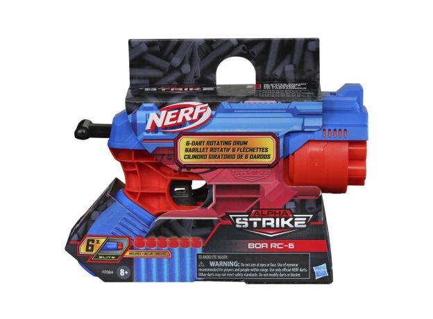 تفنگ نرف Nerf مدل Alpha Strike Boa RC-6 با 6 تیر, image 