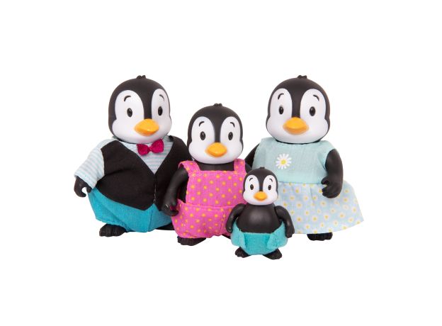 خانواده 4 نفری پنگوئن های Li'l Woodzeez مدل Toddlewaddle Penguins, image 