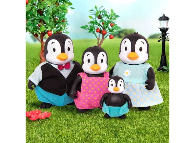 خانواده 4 نفری پنگوئن های Li'l Woodzeez مدل Toddlewaddle Penguins, image 2