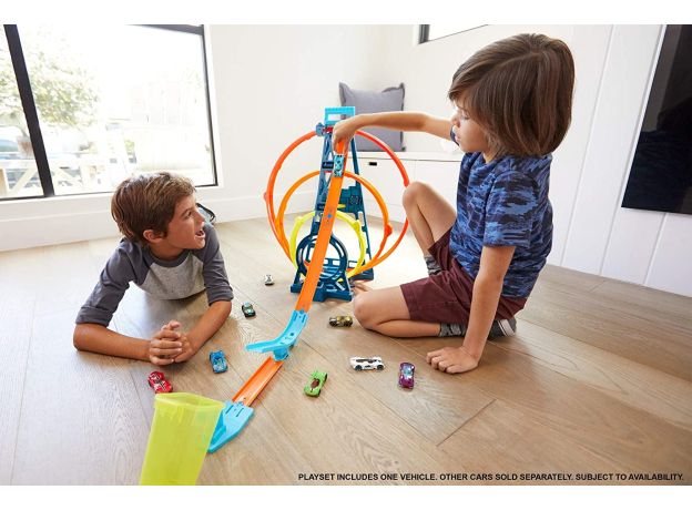 جعبه پیست ماشین های Hot Wheels سری Track Builder مدل Unlimited Triple Loop, image 2