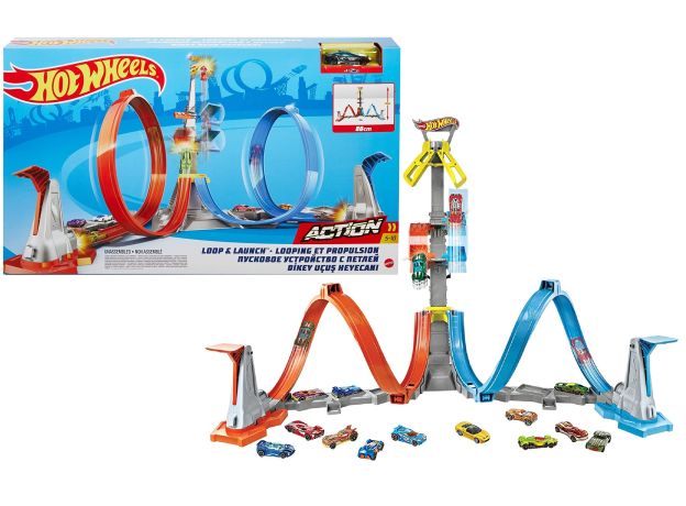 پیست ماشین های Hot Wheels سری Action مدل Loop and Launch, image 