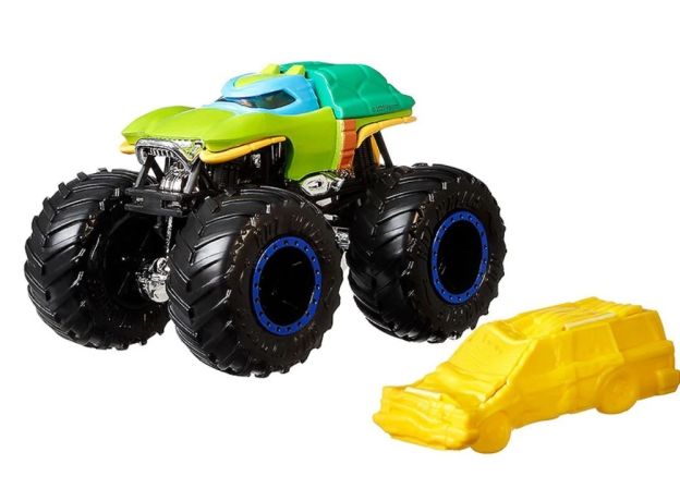 پک تکی ماشین Hot Wheels سری Monster Truck مدل Teenage Mutant Ninja Turtles Leonardo, image 3