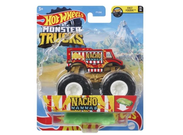 پک تکی ماشین Hot Wheels سری Monster Truck مدل Nacho Mammas, image 