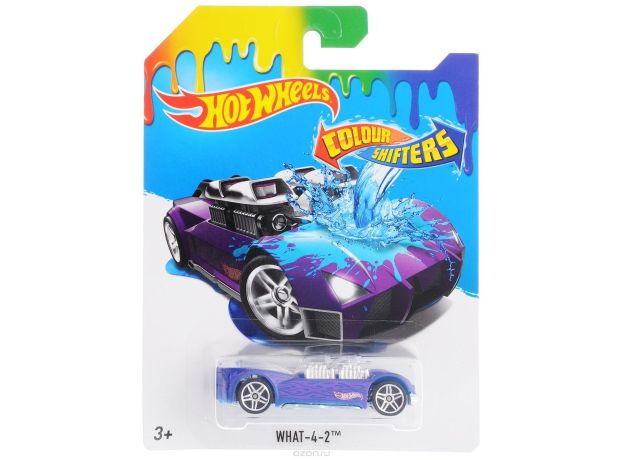 ماشین تغییر رنگ دهنده Hot Wheels سری Colour Shifters مدل What-4-2, image 